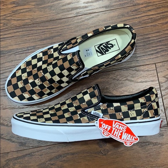 VANS CLASSIC SLIP-ON CHECKERBOARD Cmdsrttrwht Men’ - Picture 6 of 16